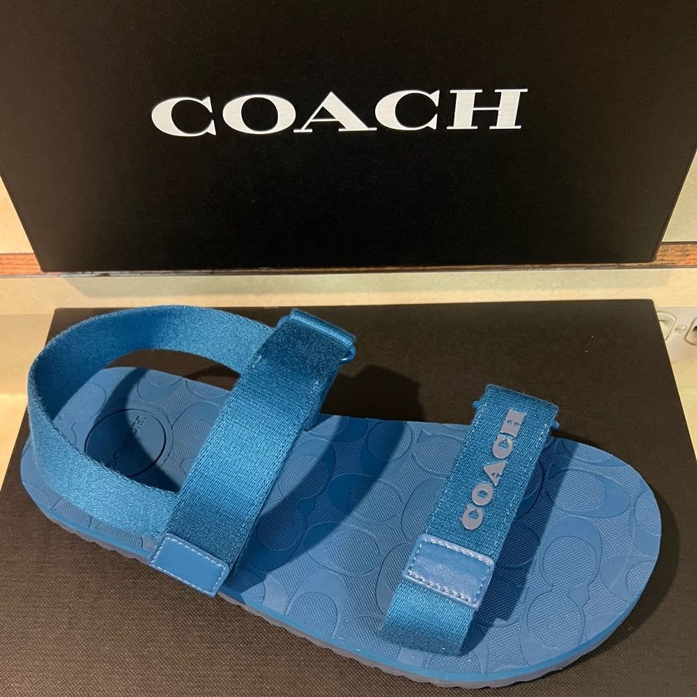 Coach Sport Sandals Sz-10D Blue Jay NIB MSRP-$180 - Picture 3 of 7
